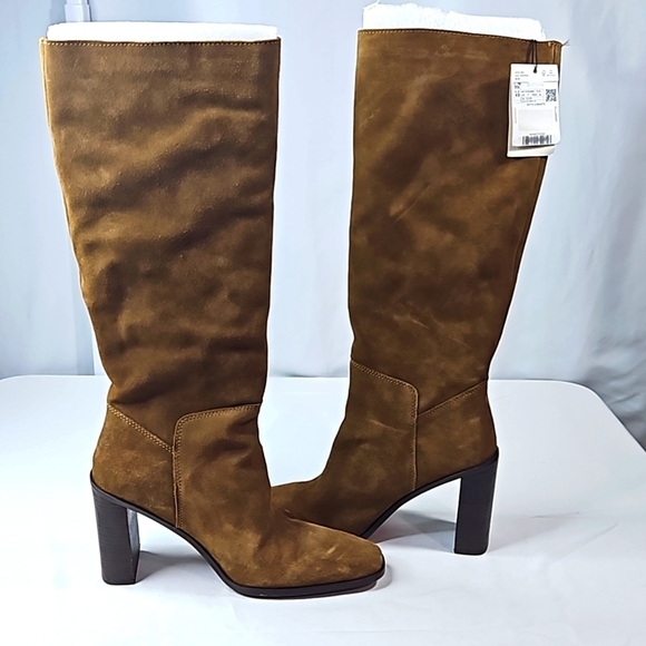 Mango Brown Suede Boots Size 40 NWT - Picture 6 of 9